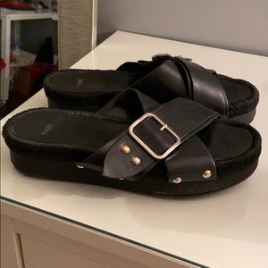 Maje black platform sandals size 40